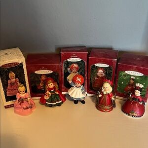 Hallmark Ornaments - Madame Alexander Series (1st, 2nd, 3rd, 4th and 6th)
